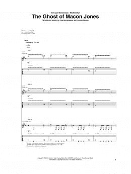 page one of The Ghost Of Macon Jones (Guitar Tab)