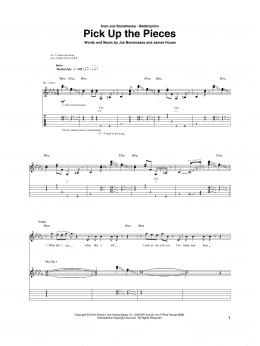page one of Pick Up The Pieces (Guitar Tab)