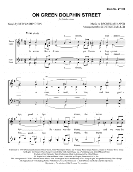 page one of On Green Dolphin Street (arr. Scott Kitzmiller) (SSAA Choir)