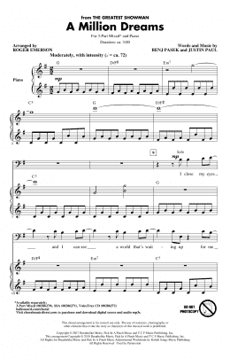 page one of A Million Dreams (from The Greatest Showman) (arr. Roger Emerson) (3-Part Mixed Choir)