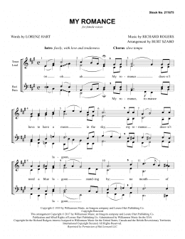 page one of My Romance (arr. Burt Szabo) (SSAA Choir)