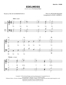 page one of Edelweiss (from The Sound of Music) (arr. Rob Campbell) (TTBB Choir)