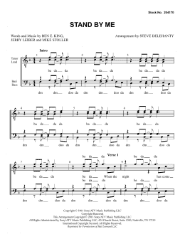 page one of Stand By Me (arr. Steve Delehanty) (TTBB Choir)