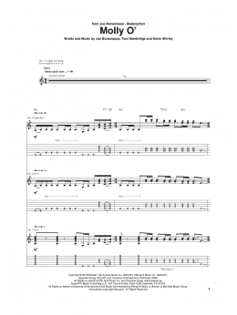page one of Molly O' (Guitar Tab)