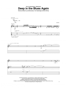 page one of Deep In The Blues Again (Guitar Tab)