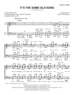 page one of It's the Same Old Song (arr. Steve Tramack) (TTBB Choir)