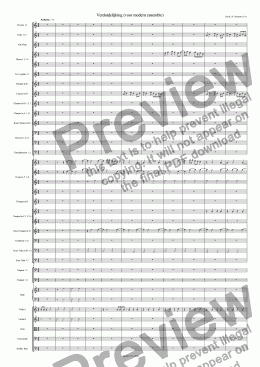 page one of "Voorts" symphony part 1: Verduidelijking