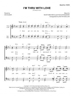 page one of I'm Thru With Love (arr. Kevin Keller) (SSAA Choir)