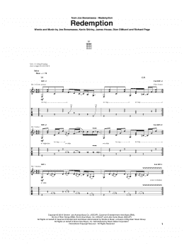 page one of Redemption (Guitar Tab)
