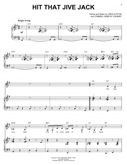 page one of Hit That Jive Jack (Piano, Vocal & Guitar Chords (Right-Hand Melody))