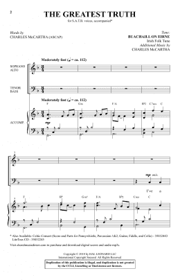 page one of The Greatest Truth (SATB Choir)