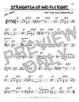 page one of Straighten Up And Fly Right (Real Book – Melody & Chords)