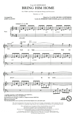 page one of Bring Him Home (from Les Miserables) (arr. John Leavitt) (TTBB Choir)