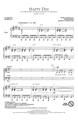 page one of Happy Day (arr. Ed Hogan) (SATB Choir)