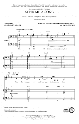 page one of Send Me A Song (arr. Cristi Cary Miller) (SSA Choir)