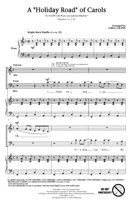 page one of A Holiday Road Of Carols (arr. Greg Gilpin) (SATB Choir)