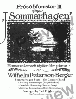 page one of Sommarhagen Suite - Three Frosoblomster for Concert Band