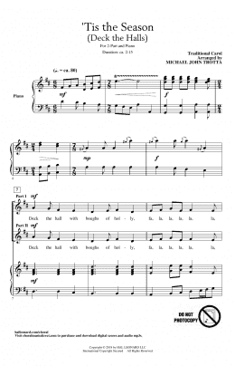 page one of 'Tis The Season (Deck The Halls) (arr. Michael John Trotta) (2-Part Choir)