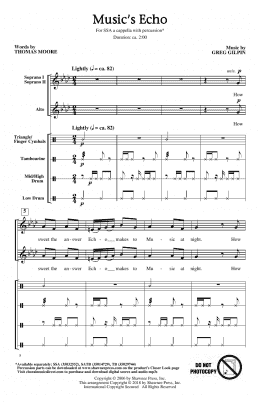 page one of Music's Echo (SSA Choir)
