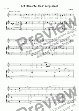 page one of Descant (vocal/instrumental) to Picardy