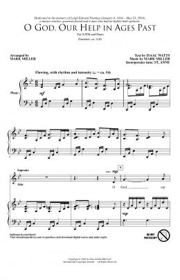page one of O God, Our Help In Ages Past (SATB Choir)
