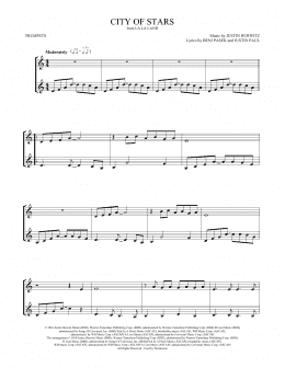 page one of City of Stars (from La La Land) (Trumpet Duet)