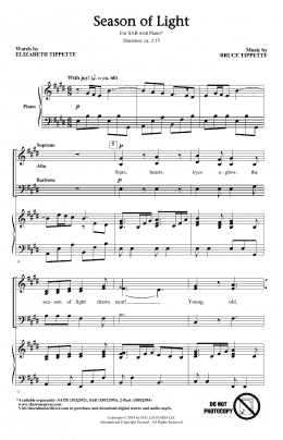 page one of Season Of Light (SAB Choir)