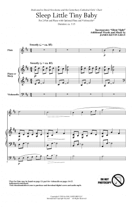 page one of Sleep Little Tiny Baby (2-Part Choir)