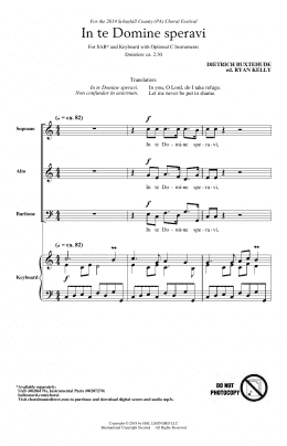 page one of In Te Domine Speravi (ed. Ryan Kelly) (SAB Choir)
