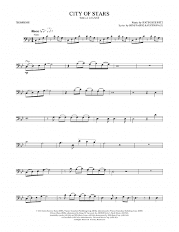 page one of City of Stars (from La La Land) (Trombone Solo)