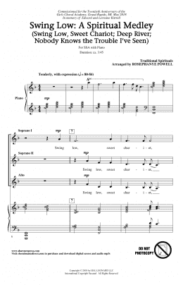 page one of Swing Low: A Choral Medley (SSA Choir)