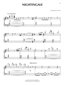 page one of Nightingale (Piano Solo)