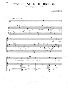 page one of Water Under The Bridge (Piano & Vocal)