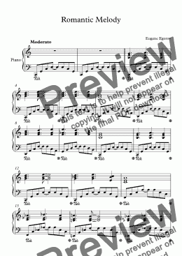 page one of Romantic Melody