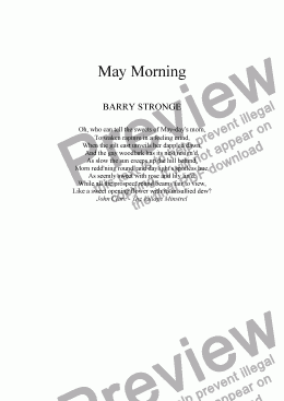 page one of May Morning