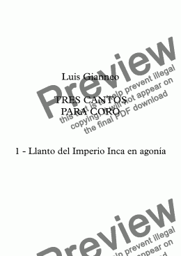 page one of 1 - LLanto del Imperio Inca en agonía