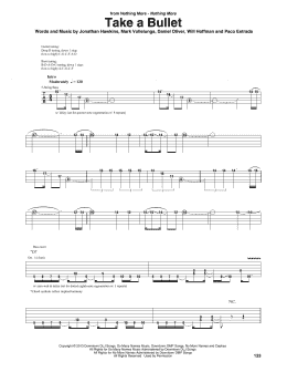 page one of Take A Bullet (Guitar Rhythm Tab)