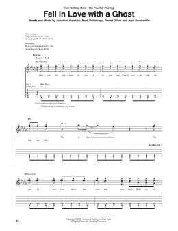 page one of Fell In Love With A Ghost (Guitar Rhythm Tab)