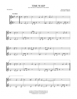 page one of Time Warp (Trumpet Duet)