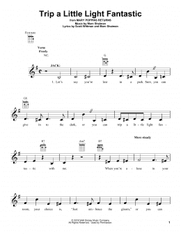 page one of Trip A Little Light Fantastic (from Mary Poppins Returns) (Ukulele)