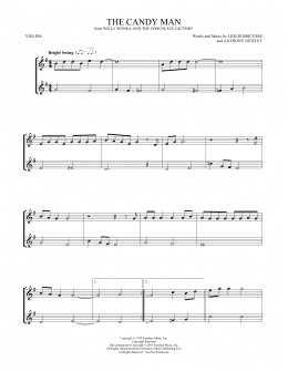 page one of The Candy Man (Violin Duet)