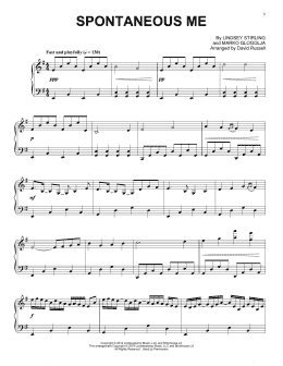 page one of Spontaneous Me (Piano Solo)