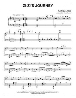 page one of Zi-Zi's Journey (Piano Solo)