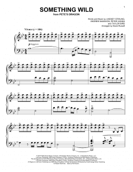 page one of Something Wild (arr. David Russell) (Easy Piano)