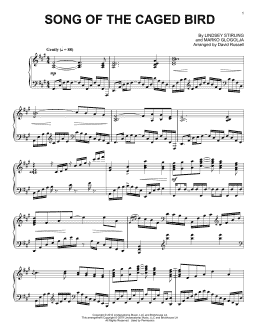 page one of Song Of The Caged Bird (Piano Solo)