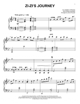 page one of Zi-Zi's Journey (Easy Piano)