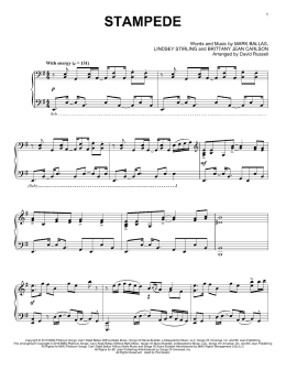 page one of Stampede (Piano Solo)