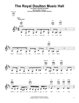 page one of The Royal Doulton Music Hall (from Mary Poppins Returns) (Ukulele)