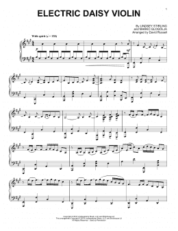 page one of Electric Daisy Violin (Piano Solo)