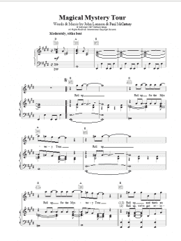 page one of Magical Mystery Tour (Piano, Vocal & Guitar Chords)